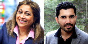Patricia Baquedano-López on the left and Raul Coronado on the right. 
