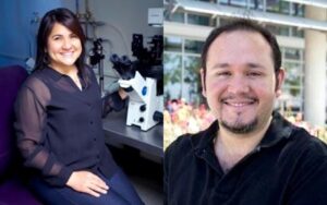 Diane Bautista on the left and José Pablo Vázquez-Medina on the right, smiling.
