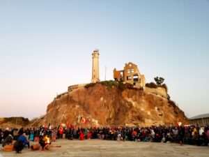 Cover: The Sunrise Ceremony at Alcatraz Island on Indigenous People’s Day. Photo by Emily Bernal.
