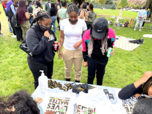Students at the BRRC’s annual Welcome B(l)ack BBQ. Photo courtesy of Lez’li Waller.