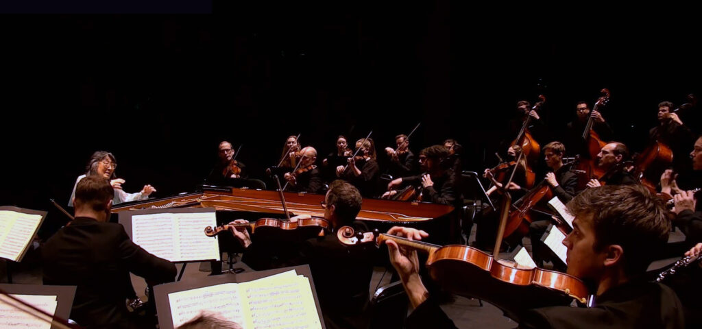 Magisterial pianist Mitsuko Uchida in her second Cal Performances at Home event that was streamed June 16-22. Photo courtesy of Cal Performances. 