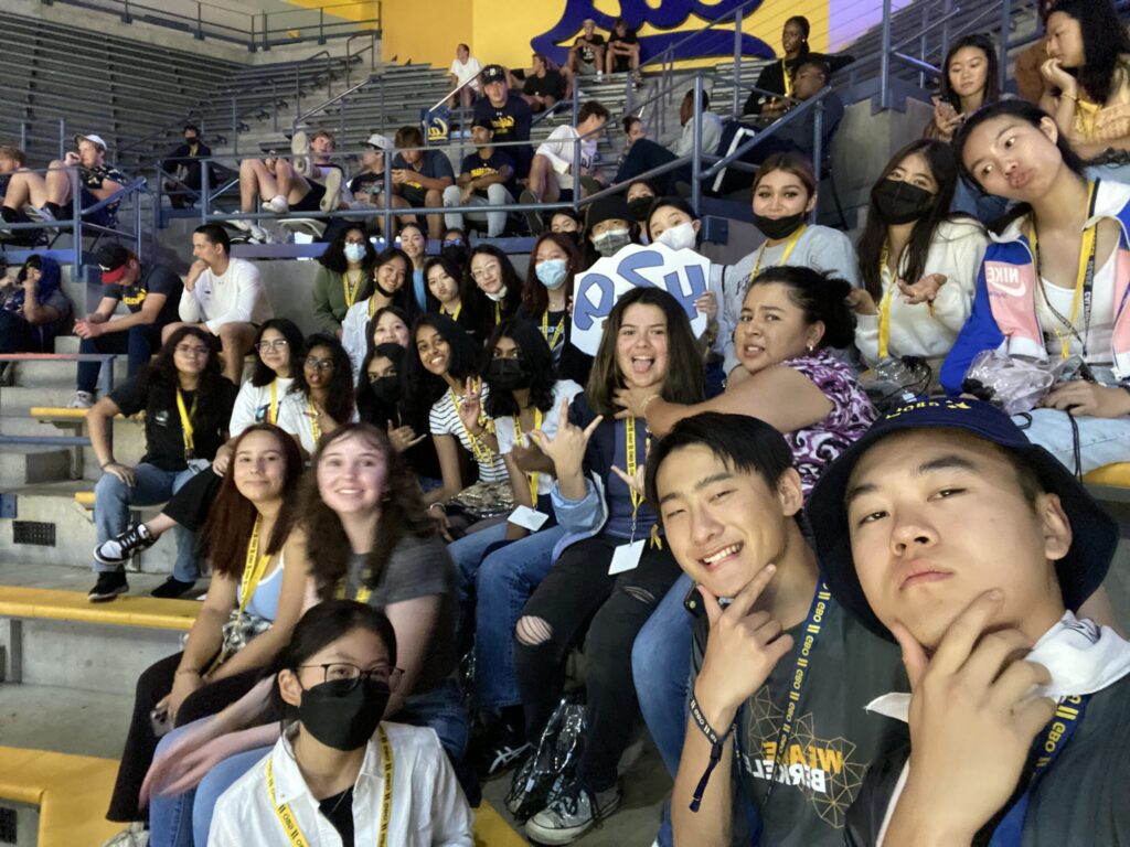  Group 429 at Haas Pavilion for a talk on Bear Foundations.